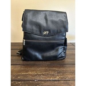 Freshly Picked Baby Diaper Bag Convertible Backpack, FP Vegan Black Leather
